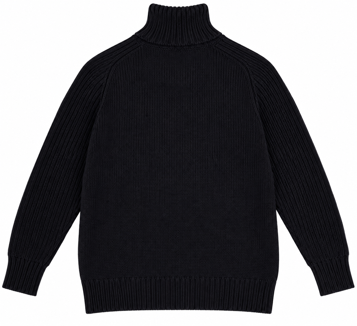 AlphaTauri Black 100% Wool Ribbed Turtleneck Jumper – Size M men