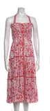 Poupette St Barth Floral Print Halterneck Midi Dress ladies