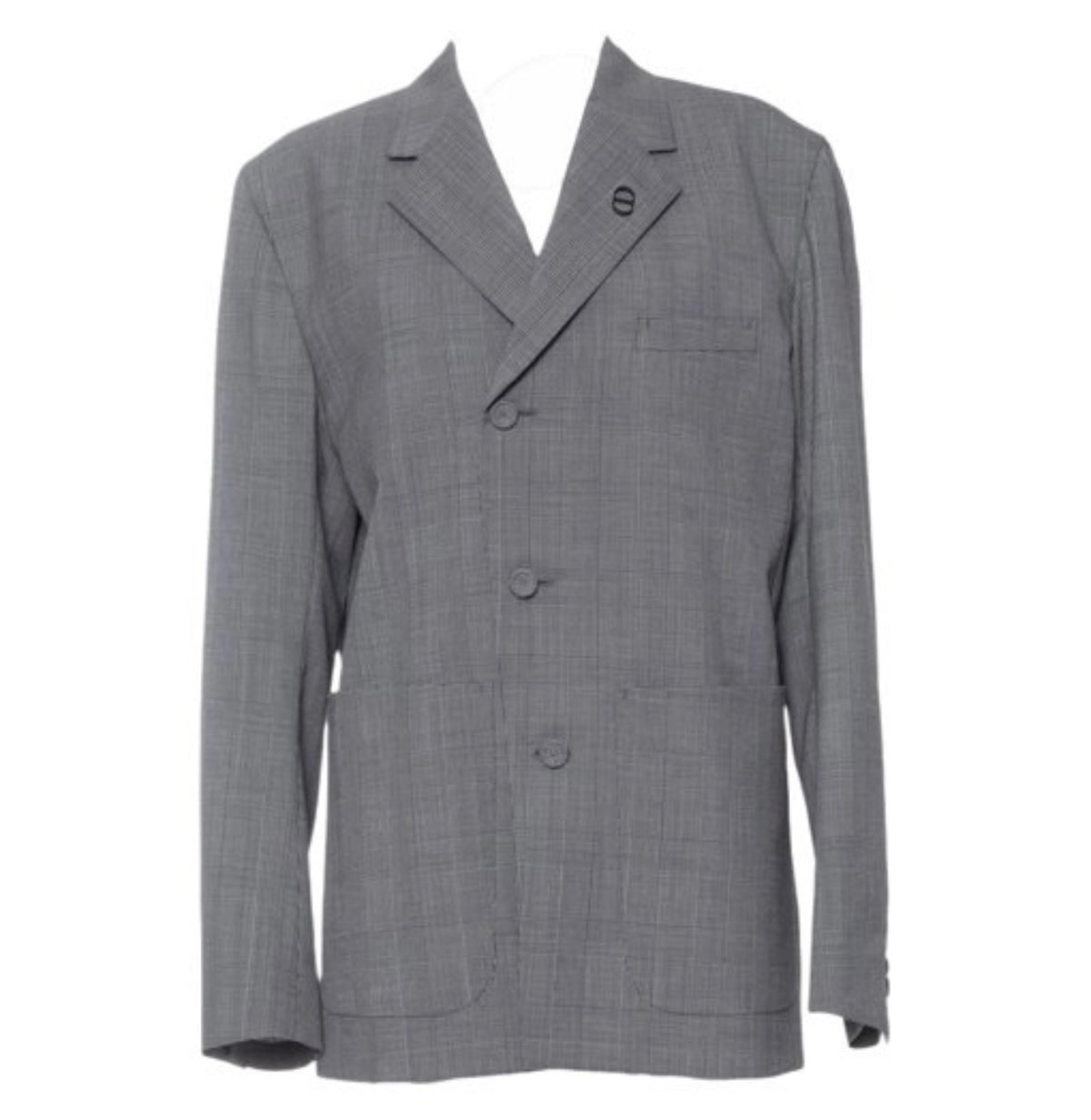 Dior Virgin Wool Check CD Icon Two-Piece Set Suit Size 48-jacket Size 50-trousers men