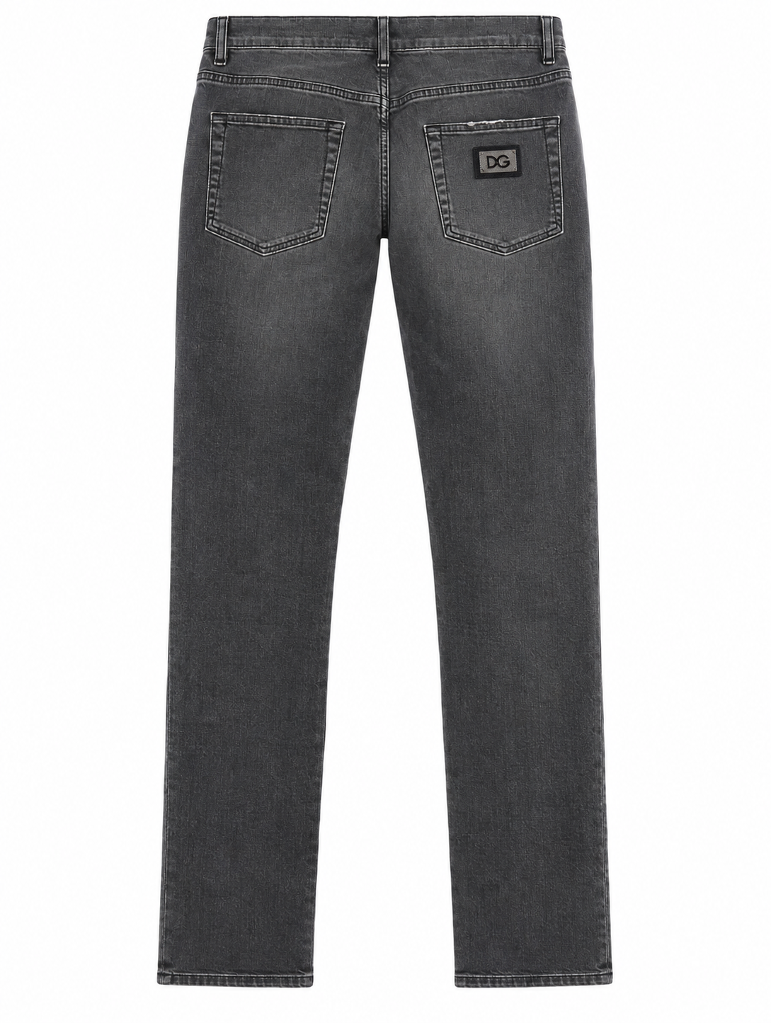 Dolce & Gabbana Men’s Grey Stone Washed Skinny Jeans – Size 50 men
