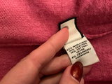Diane von Furstenberg DANA pink oversized sweater jumper size S small ladies