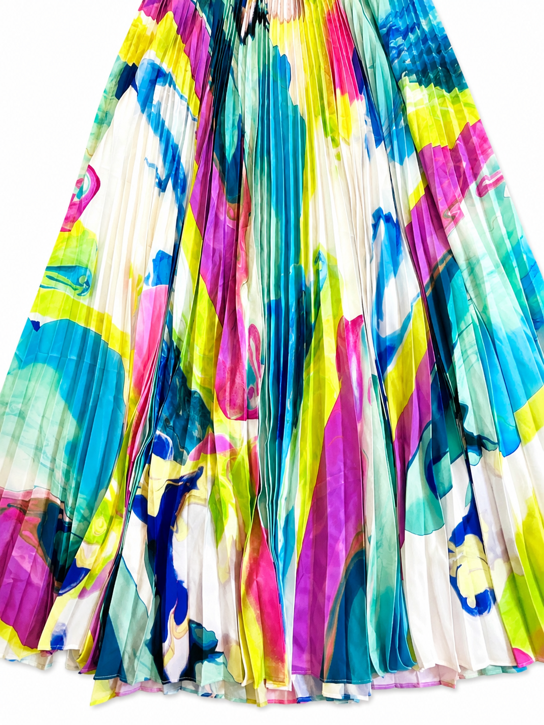 Sara Roka Womens Printed Pleated Dress size I 44 UK 12 US 8 ladies