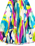 Sara Roka Womens Printed Pleated Dress size I 44 UK 12 US 8 ladies