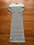 Ralph Lauren Polo Nautic Striped Waffle Knit Midi Dress Size S Small ladies