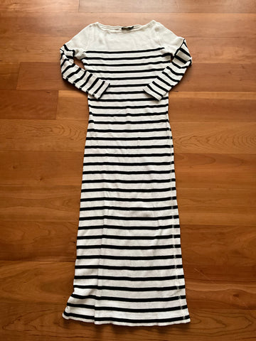Ralph Lauren Polo Nautic Striped Waffle Knit Midi Dress Size S Small l Afashionistastore Ralph Lauren Polo Nautic Striped Waffle Knit Midi Dress Size S Small l Afashionistastore