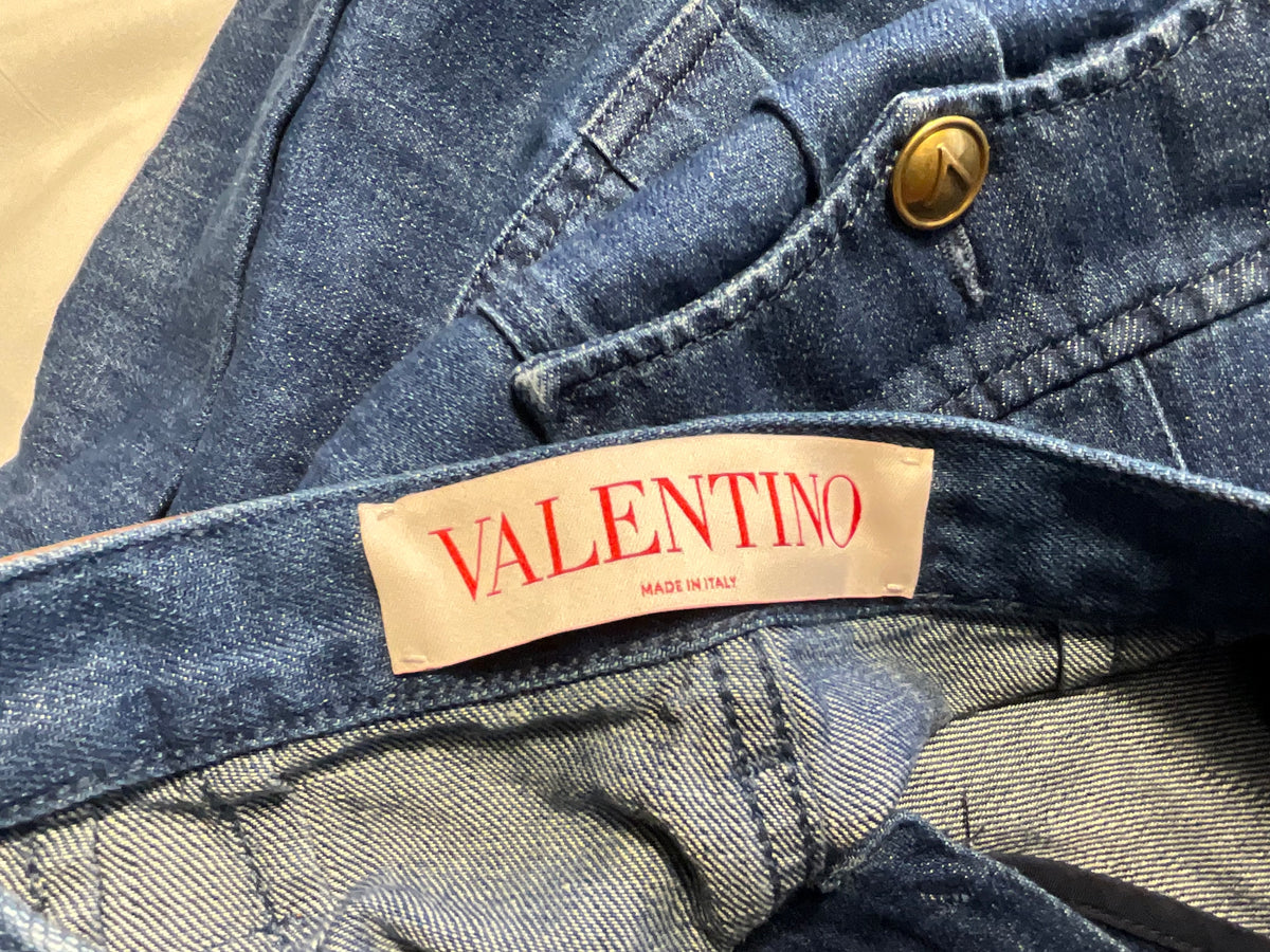 Valentino Denim High-Waisted Shorts size 31 ladies