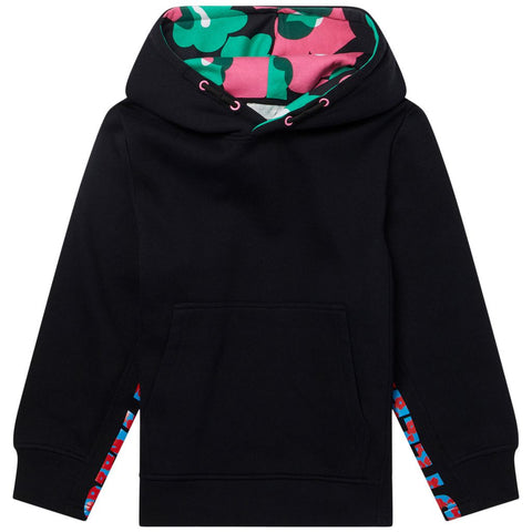 Stella McCartney KIDS Black Branded Sweatshirt Hoodie Size 12 years children