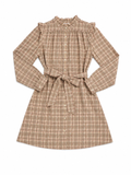 Bonpoint Girls Plaid Belted Dress – Size 12A ladies