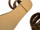 Valentino Rockstud Rope Sandals In Calfskin 45mm ladies