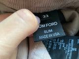 TOM FORD - Slim-Fit Stretch-Cotton Corduroy Trousers size 33 Men