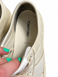 Tom Ford Men’s Cream Canvas Sneakers – Size 9 / EU 43 men