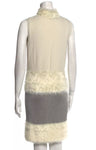 Diane von Furstenberg Plush Knit Sweater Dress Mini Size P petite ladies