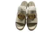 Christian Dior 30 Montaigne Wedge Slide Sandals Size 38 ladies