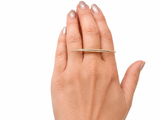 Elegant 14K Yellow Gold Diamond Two-Ring Set ladies
