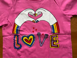 Stella McCartney KIDS LOVE T shirt Top for Girls Size 10 years old children