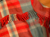 Ralph Lauren plaid fringe siesta wool jacket Size 14 M /L ladies