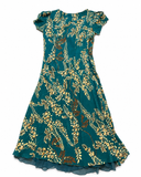 Ermanno Scervino Green Silk Floral Dress Size I 42 UK 10 US 6 S small ladies
