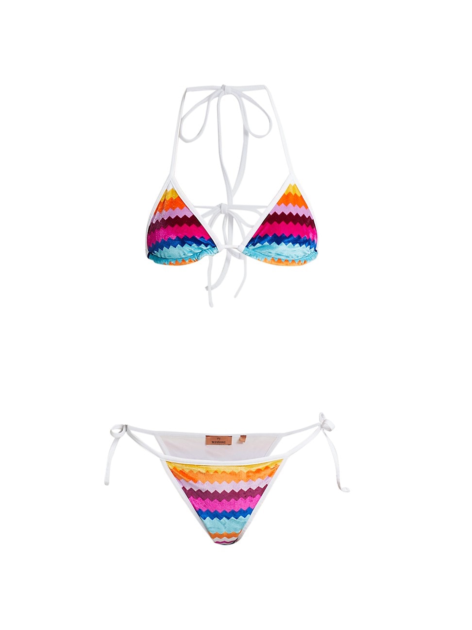 Missoni Zigzag Velvet String Bikini Swimsuit ladies