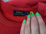 Polo Ralph Lauren RL Fleece Crewneck Pullover Sweatshirt Size S / P ladies