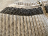 Brunello Cucinelli Cashmere Monili-Details Jumper Sweater Size M medium ladies