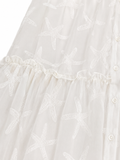 Vilebrequin Long Transparent Silk Starfish Dress – Off White – XS ladies