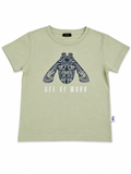 Il Gufo Bee at Work Graphic T-Shirt – Sage Green – Size 4 Years children