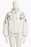 Isabel Marant Kalassiae Embellished Cotton & Linen Jacket – Size 36 ladies