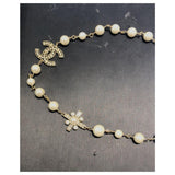 CHANEL CC Faux Pearl Chocker Necklace ladies