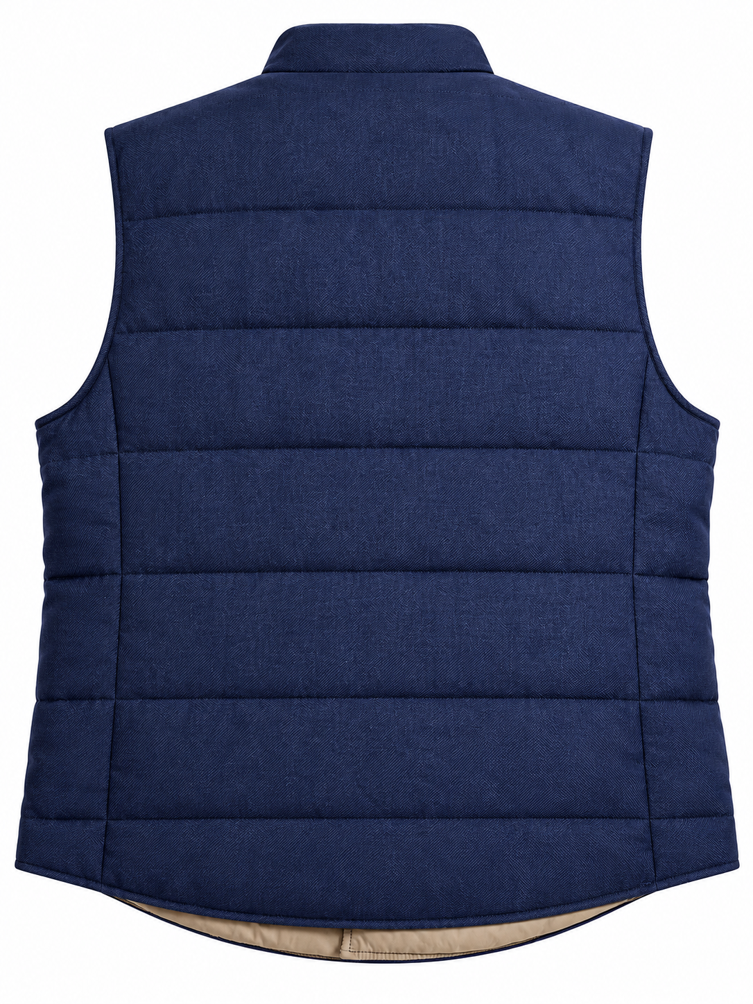 Brunello Cucinelli Men’s Navy Blue Goose Down Quilted Gilet Vest – Size M men