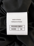 Chanel 2020 Black Velvet Dress Size F 34 UK 6 US 2 ladies