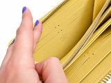 Louis Vuitton Zippy Wallet Yellow Epi Leather ladies