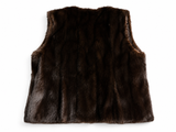 Custom-Made Brown Mink Fur Vest ladies