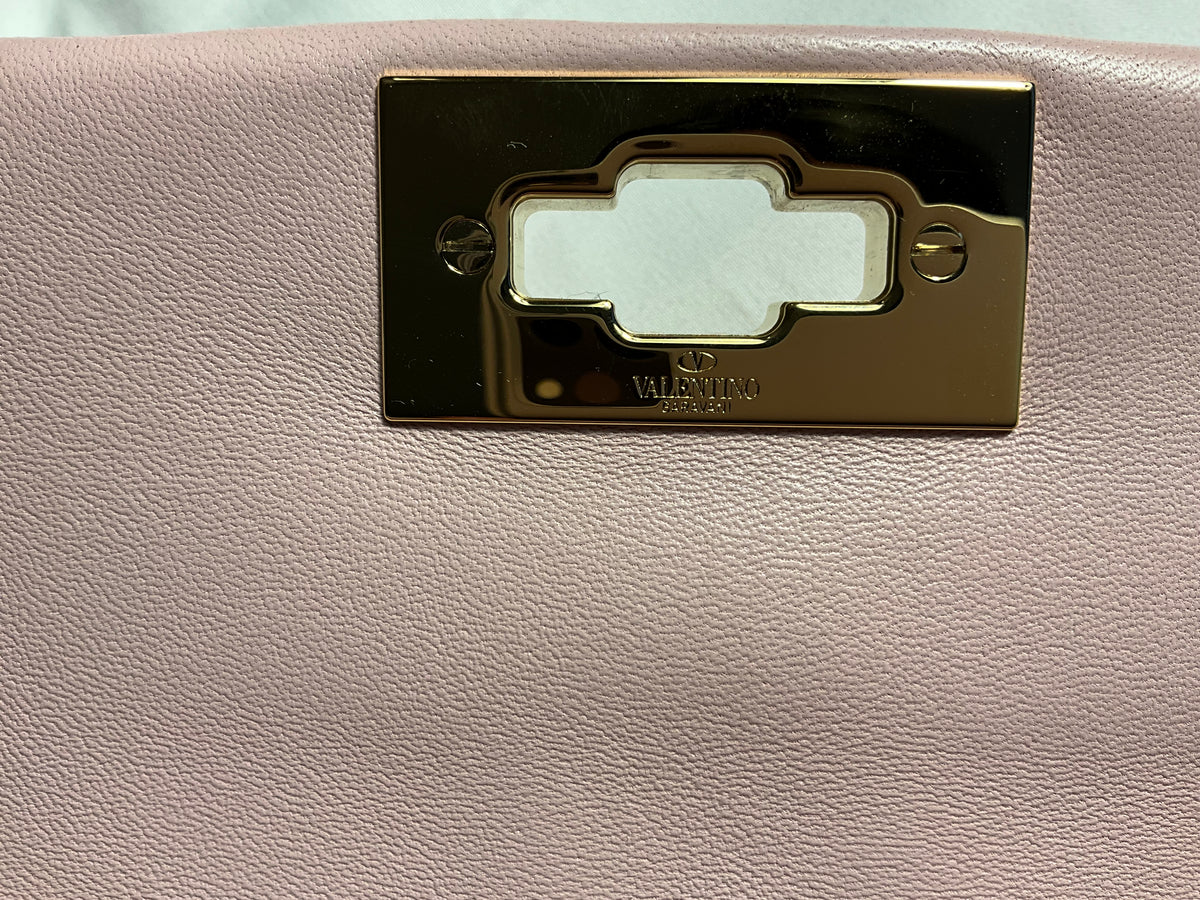 Valentino Garavani Roman Stud Quilted Leather Top Handle Bag ladies