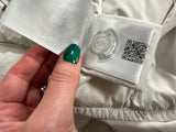 Moncler Down Feathers jacket LOCUSTELLE puffer in white size 3 ladies