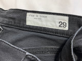 Rag & Bone Peyton Mid-Rise Ankle Bootcut Jeans – Black – Size 29 ladies