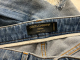 Dolce & Gabbana Audrey distressed blue jeans size I 44 US 8 UK 12 L large ladies