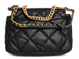 Chanel 19 Maxi Flap Bag – Black Lambskin Leather Handbag ladies
