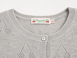 Bonpoint Girls Cashmere Cherry Pointelle Cardigan – Size 12 years children