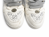 Gucci Calfskin GG Supreme Crystals Web Screener Sneakers 38 1/2 ladies
