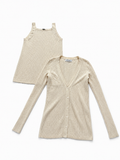 Gabriela Hearst Ribbed Cashmere & Silk Twin Set ladies