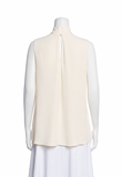 Sportmax Silk Tie-Neck Sleeveless Blouse – ladies