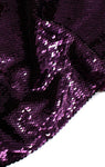 Prada Purple Sequin Sleeveless Gown size I 42 Ladies