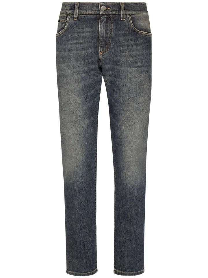 Dolce & Gabbana logo skinny jeans denim size I 48 men