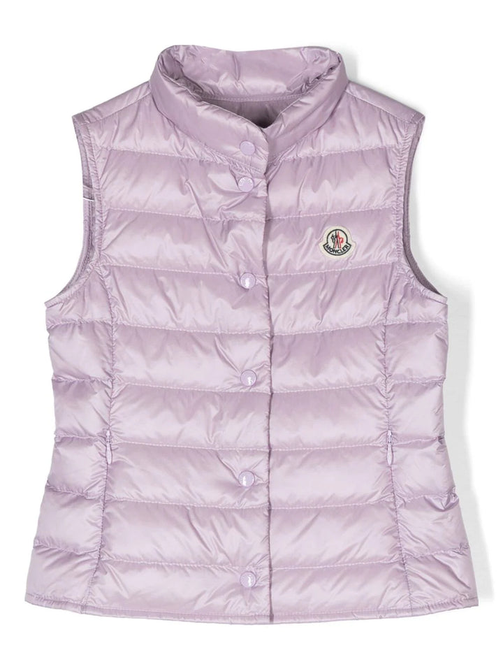 Moncler Liane purple gilet vest down jacket in padded Size 10 years 140 cm children