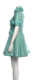 Zimmermann High Tide Lift Off Flower Linen-Silk Mini Dress Size 0 XS ladies