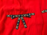 Prada Red Crystals Bow Dress size I 42 UK 10 US 6 ladies