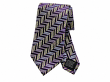 Missoni Multicolour Zigzag Silk Tie – Made in Italy men
