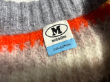 M Missoni Collection Multicoloured Striped Chunky Knit Pullover Sweater