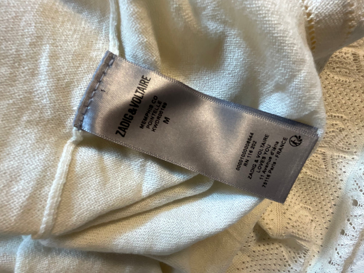 Zadig&Voltaire Memphis pointelle-knit maxi dress Size M medium ladies