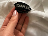 TOM FORD WHITE SHINY SILKY T SHIRT SIZE M MEDIUM LADIES